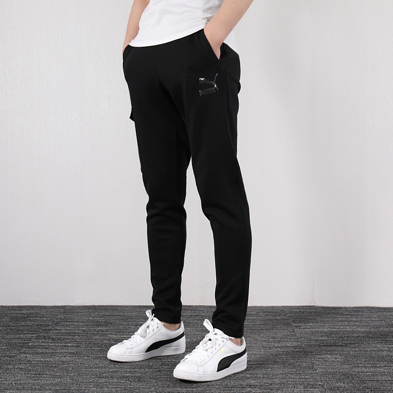 puma/彪马男裤运动裤2019春季新款跑步训练针织休闲小脚裤子卫裤长裤