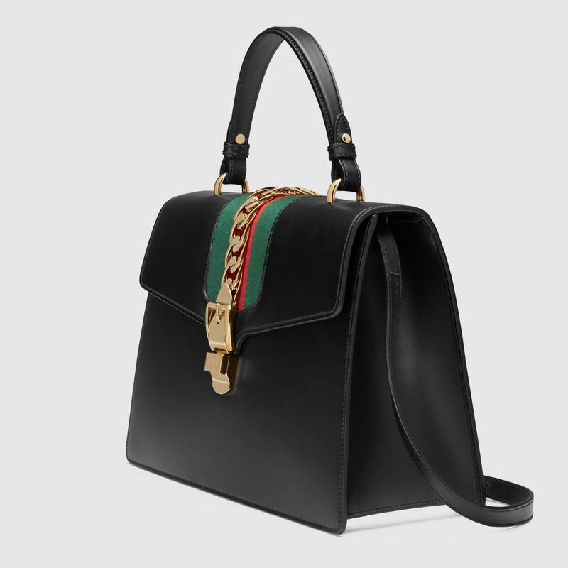 gucci 19秋冬女士sylvie系列中号手提包 431665 cvl1g 1060 预定商品