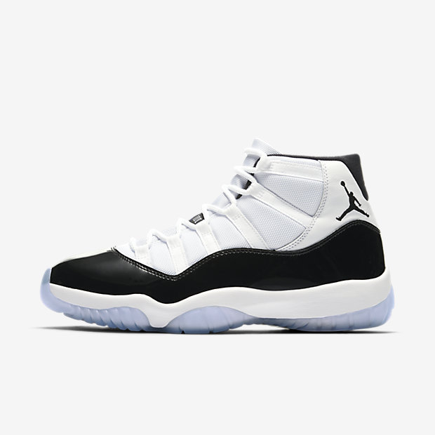 nike(耐克) air jordan 11 aj11 康扣 黑白 情侣 378037-100 黑白 欧
