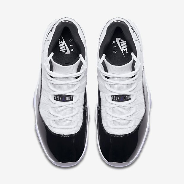 nike(耐克) air jordan 11 aj11 康扣 黑白 情侣 378037-100 黑白 欧
