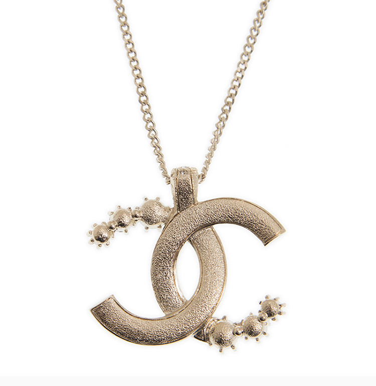 chanel/香奈儿 19新品 女士金色金属logo锁骨链项链 ab1539-gprb
