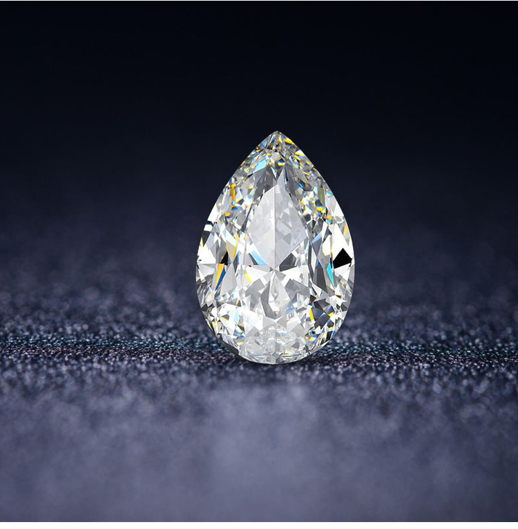 zocai佐卡伊10克拉鸽子蛋水滴形裸钻私人定制