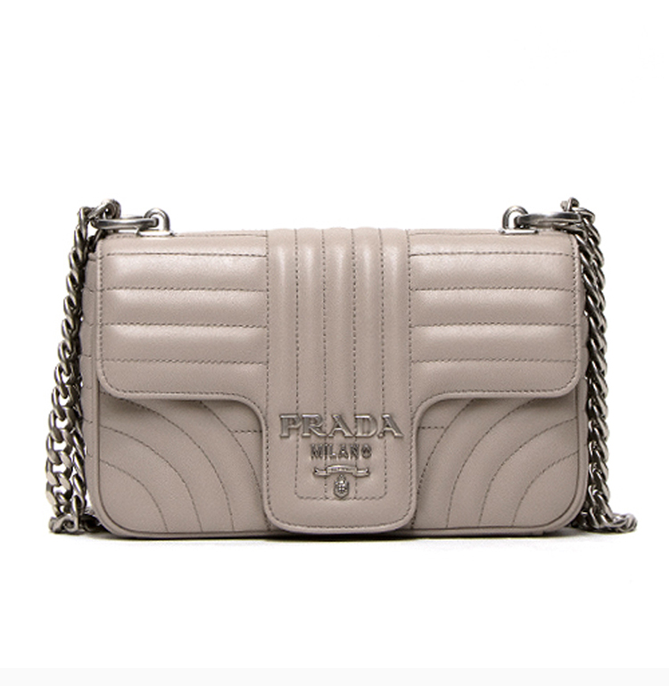 【国内现货】prada/普拉达 diagramme系列 女士时尚logo经典单肩包斜