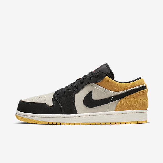 air jordan 1 low aj1 黑脚趾低帮 黑黄 553558-127