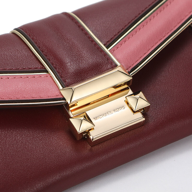 michaelkors/迈克·科尔斯mk钱包whitney系列牛皮女士大号手拿包钱包
