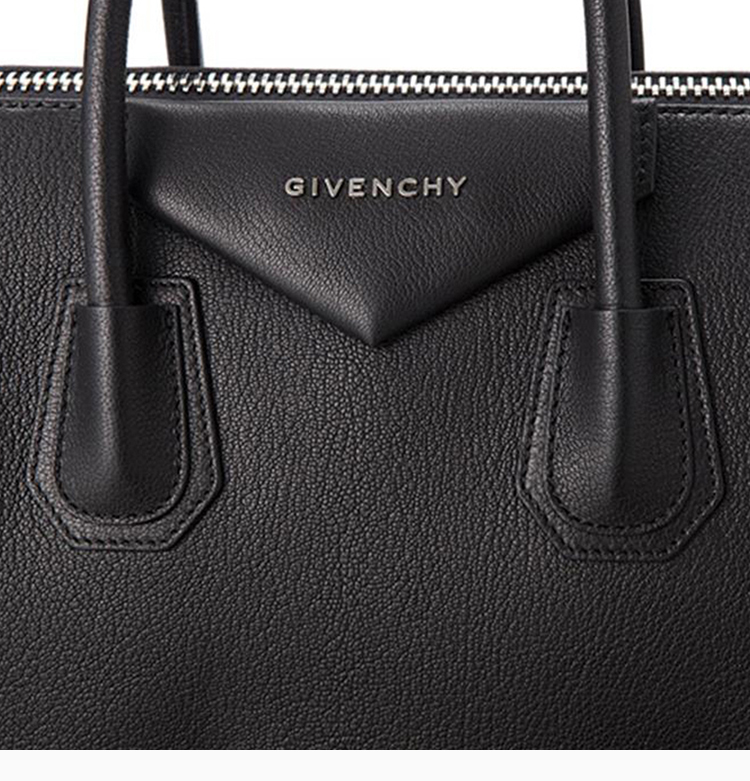 givenchy/紀梵希 女士黑色羊皮logo標識單肩斜挎包手提包