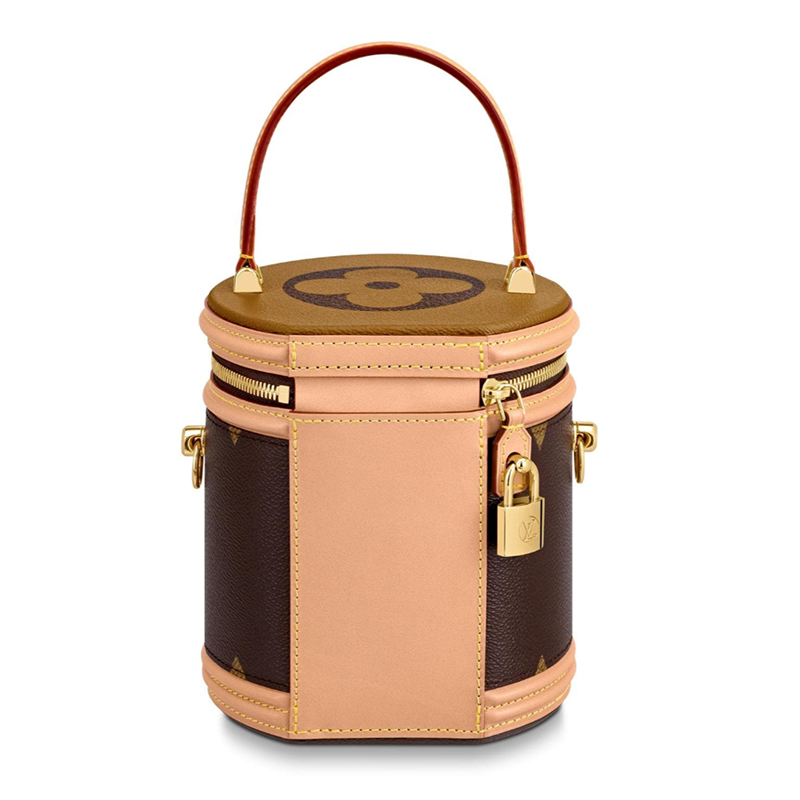louis vuitton/路易威登lv女包cannes 圆筒大老花单肩斜挎手提包 m4