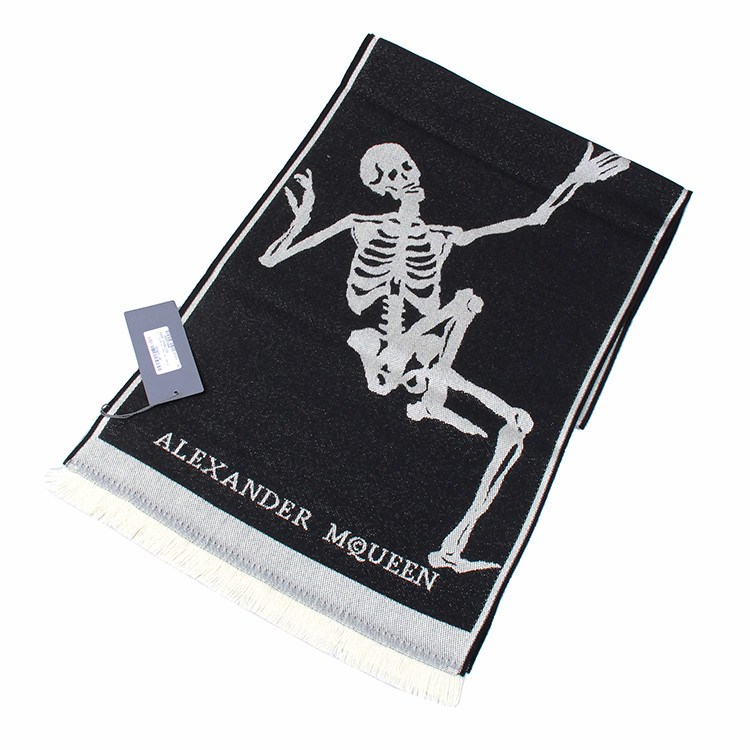 alexandermcqueen/亚历山大麦昆骷髅印花围巾5220514200q1078