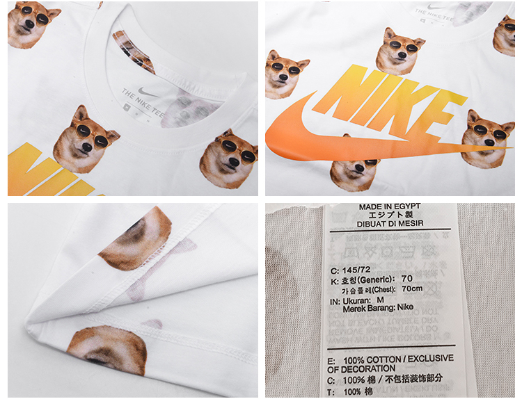 耐克nike t恤女 19春夏 t恤 夏季 短袖 上衣 潮衣 潮服 短袖t恤 柴犬