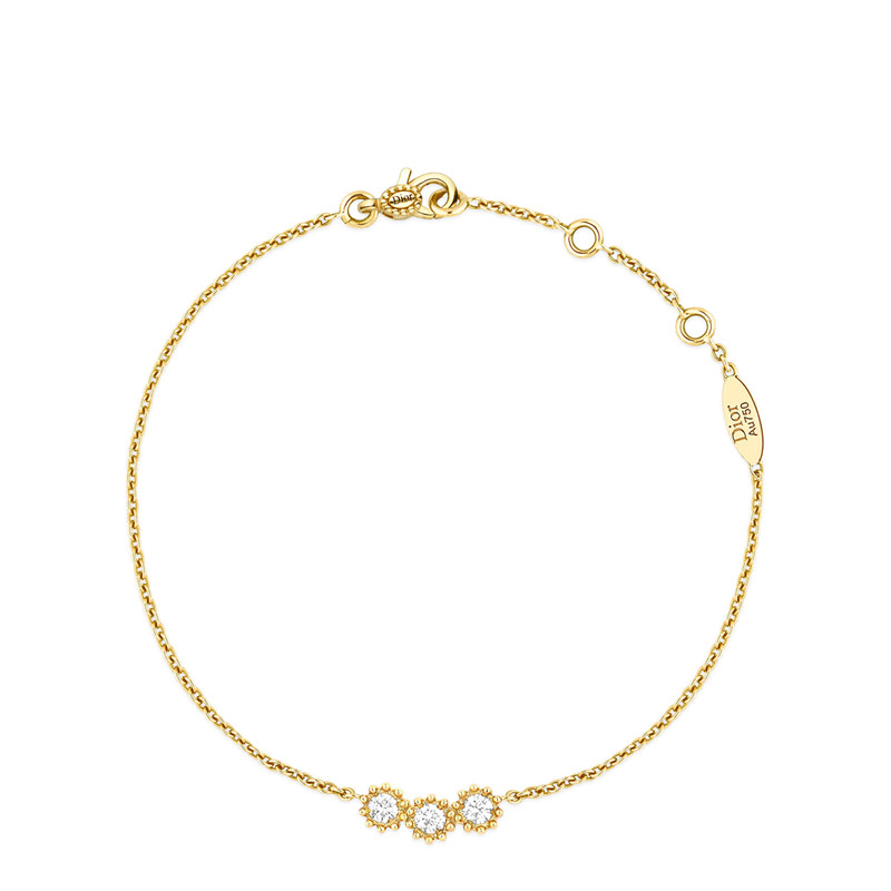 【包税】dior/迪奥 女士mimirose 18k黄金和钻石手链 jmro95007_0000