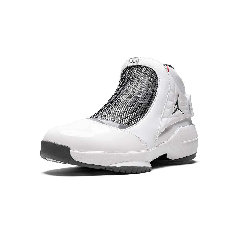 乔丹air jordan xix melo flint aj19 2018秋冬 中帮 男鞋 白银 编织