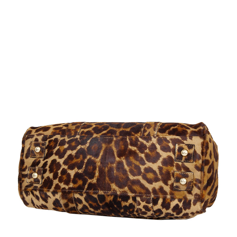 mulberry/玛百莉 女士豹纹印花小牛皮手提包 【a级】