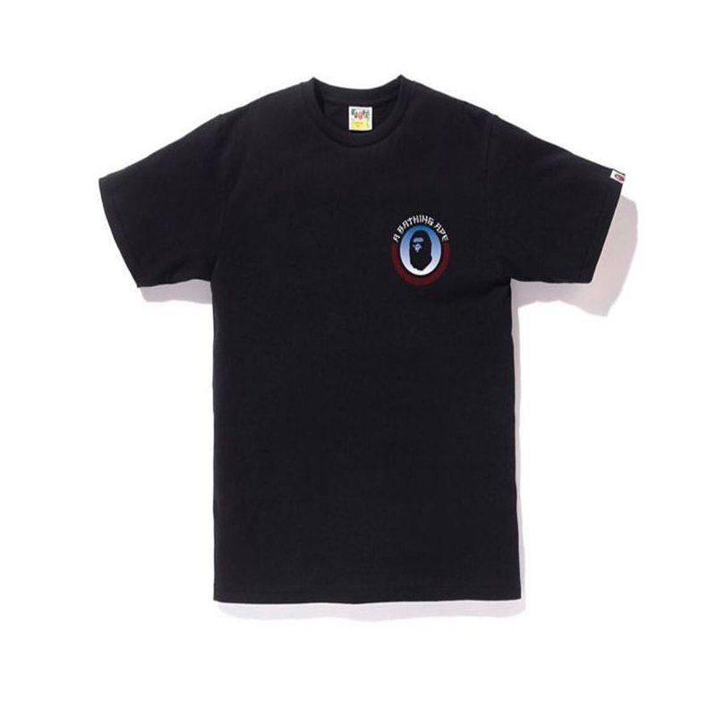 【bapebape 男士运动t恤】bape 胸前猿人头 背后logo