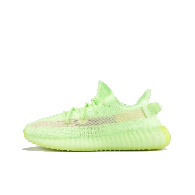 adidas yeezy boost 350 v2 glow 荧光绿 19春夏 夜光椰子跑步鞋 eg