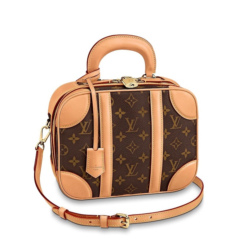 louisvuitton路易威登19春夏走秀款女士帆布配皮miniluggage