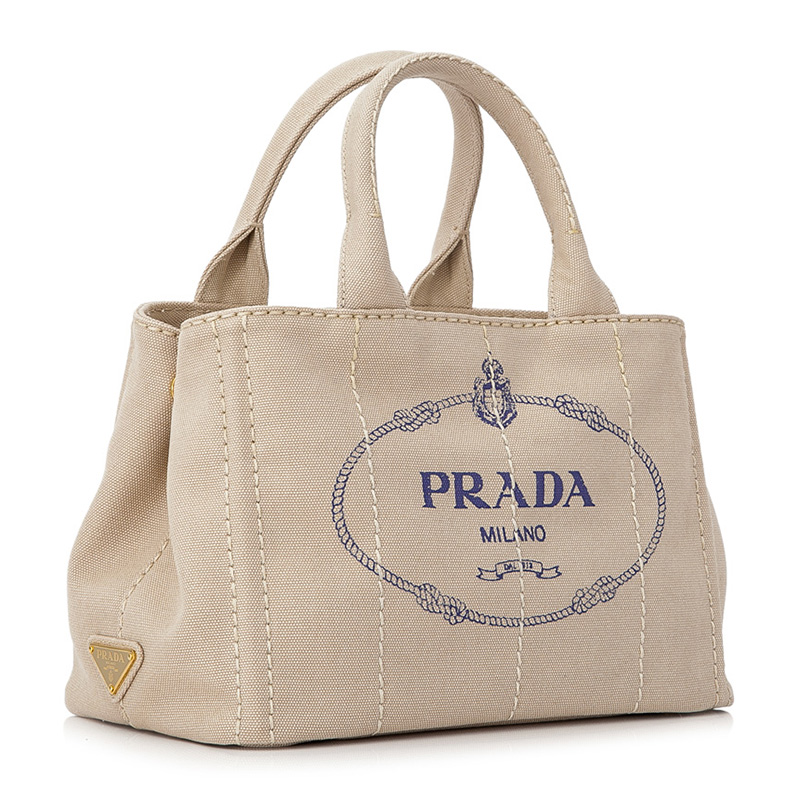 prada/普拉达 女士帆布单肩手提包 【s级】