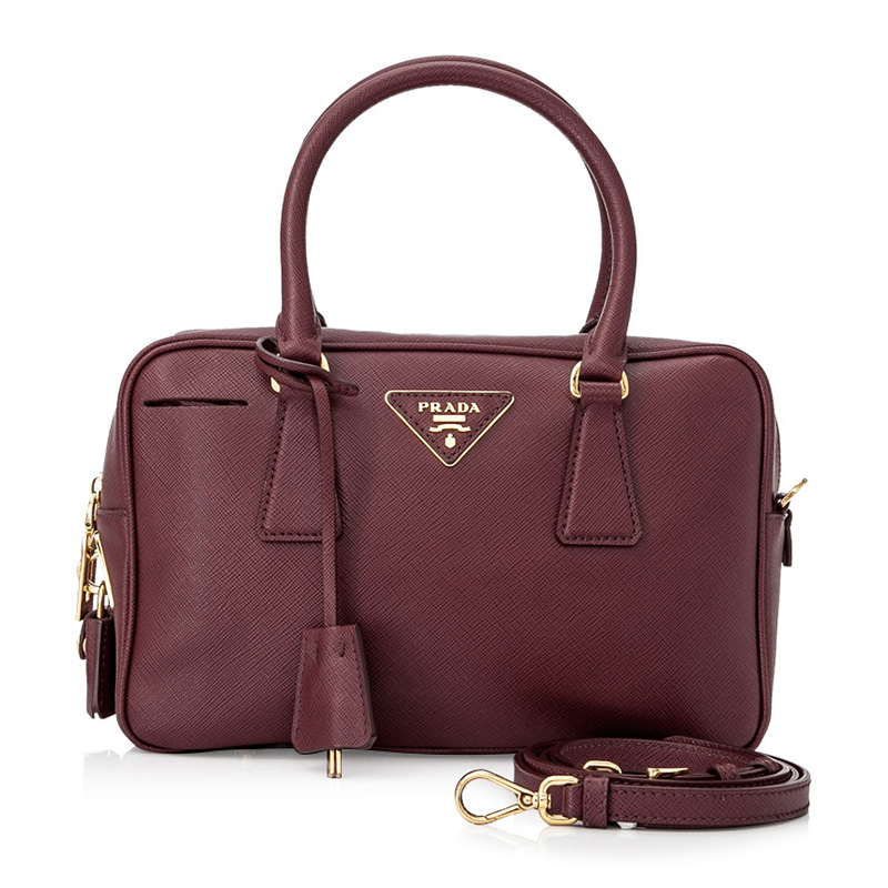 prada/普拉达 女士saffiano皮革手提包 【a级95新】