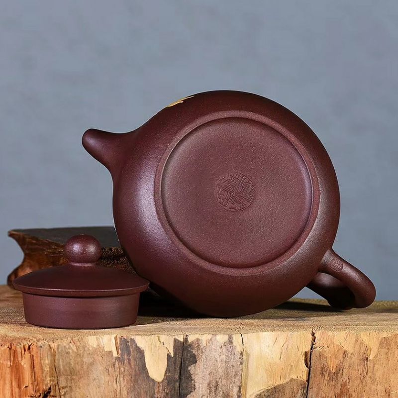 one/只有一个 高国工艺周国芳大师手作紫砂壶【如意半月】茶壶茶具