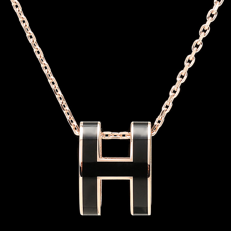 【hermes爱马仕 项链】【爆款主推】hermes /爱马仕 项链 poph 黑色吊