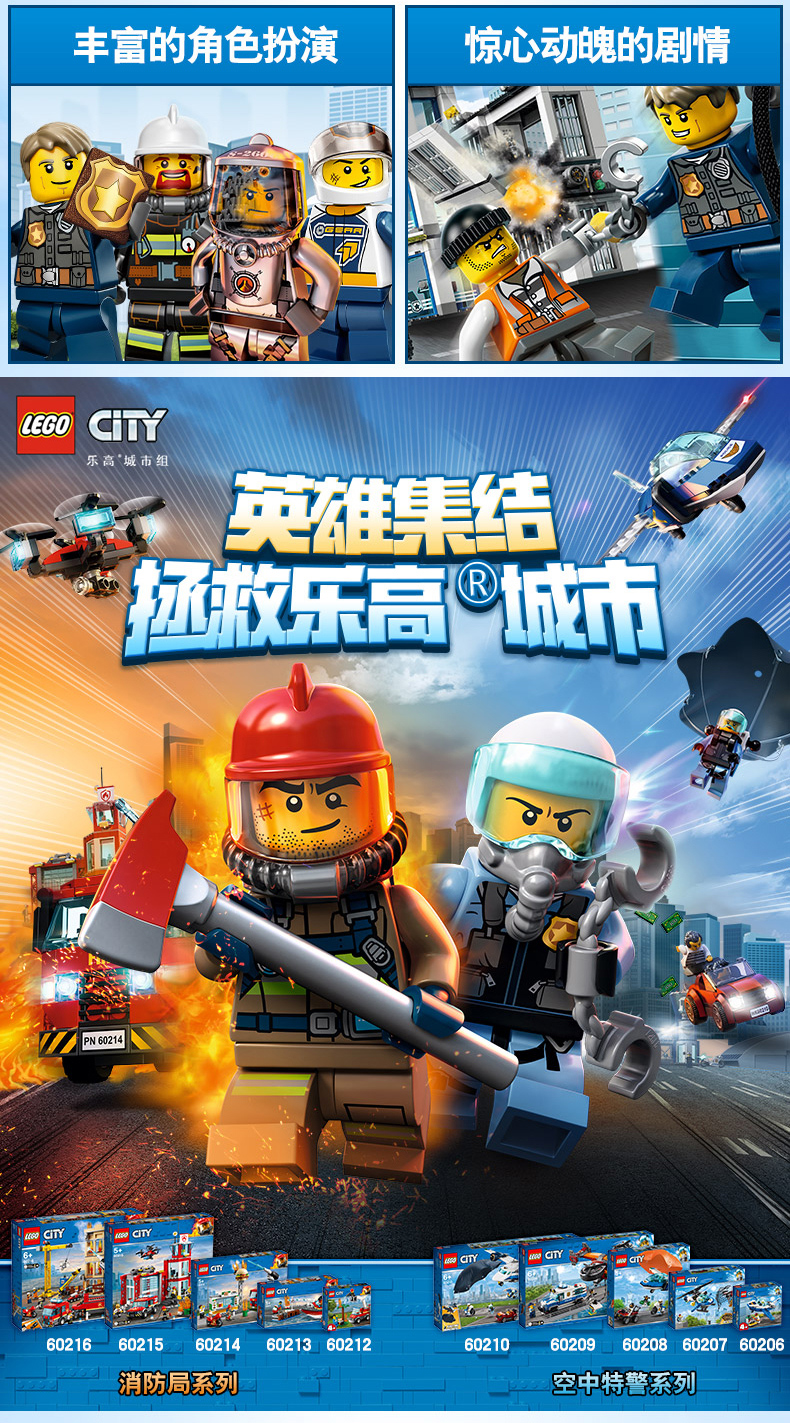 lego/乐高 城市组系列city 城市医院60204