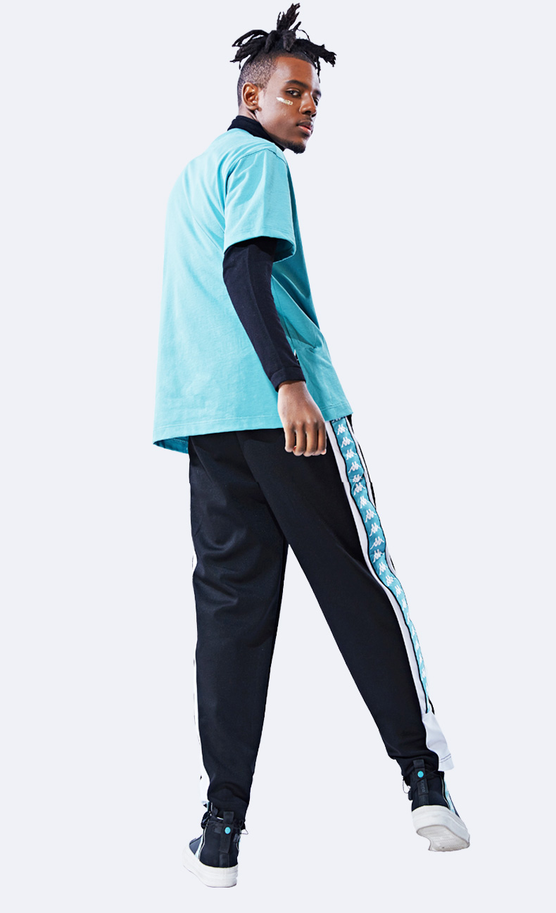 kappa卡帕banda串标裤子男背靠背长裤潮流运动裤卫裤男 k0812ak50