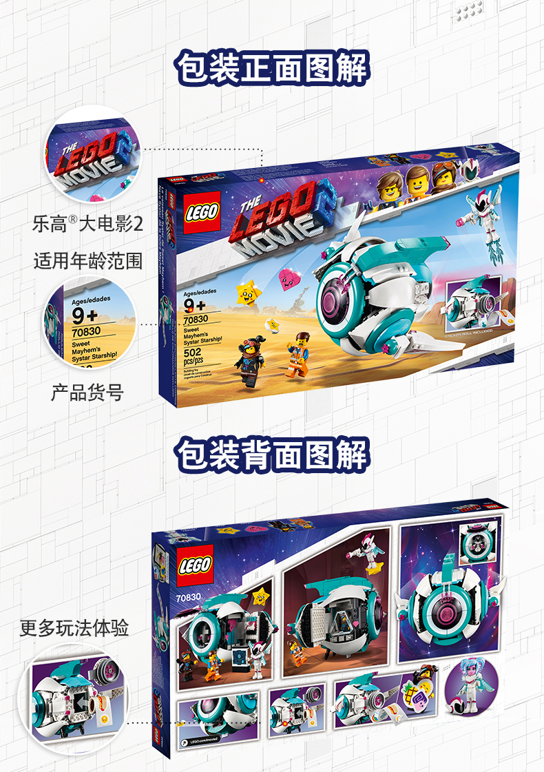 lego/乐高 大电影movie系列 艾米特和本尼的建造和修理工作室 70821