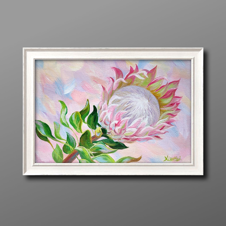 吴小慧《帝王花》/30x20cm/油画