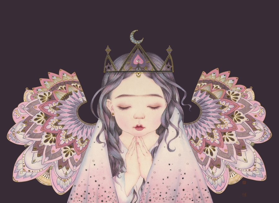 那小先《甜蜜的弗里达》/50x38cm/艺术喷绘版画/弗里达系列(1/99版)