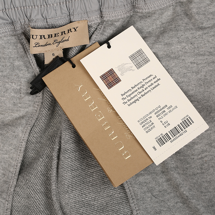 burberry/博柏利 灰色 男士休闲裤 80012961