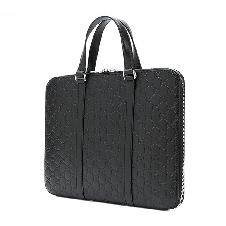 gucci/古驰 男士黑色牛皮革公文包手提包495451 g