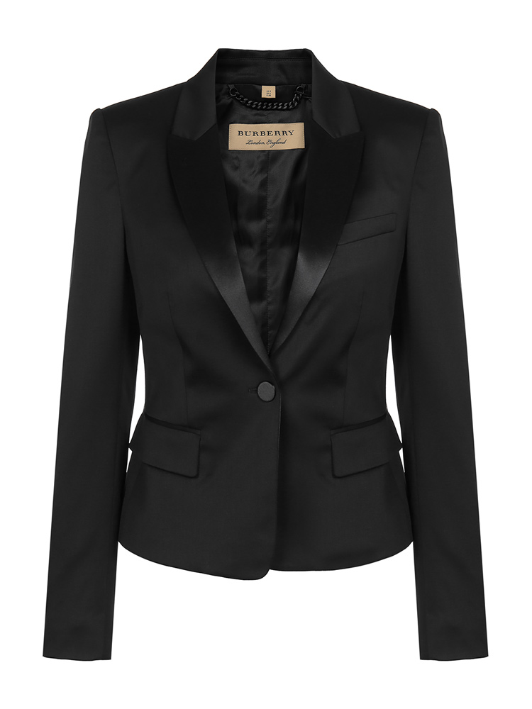 burberry/博柏利 黑色女士单件西装 外套 女装