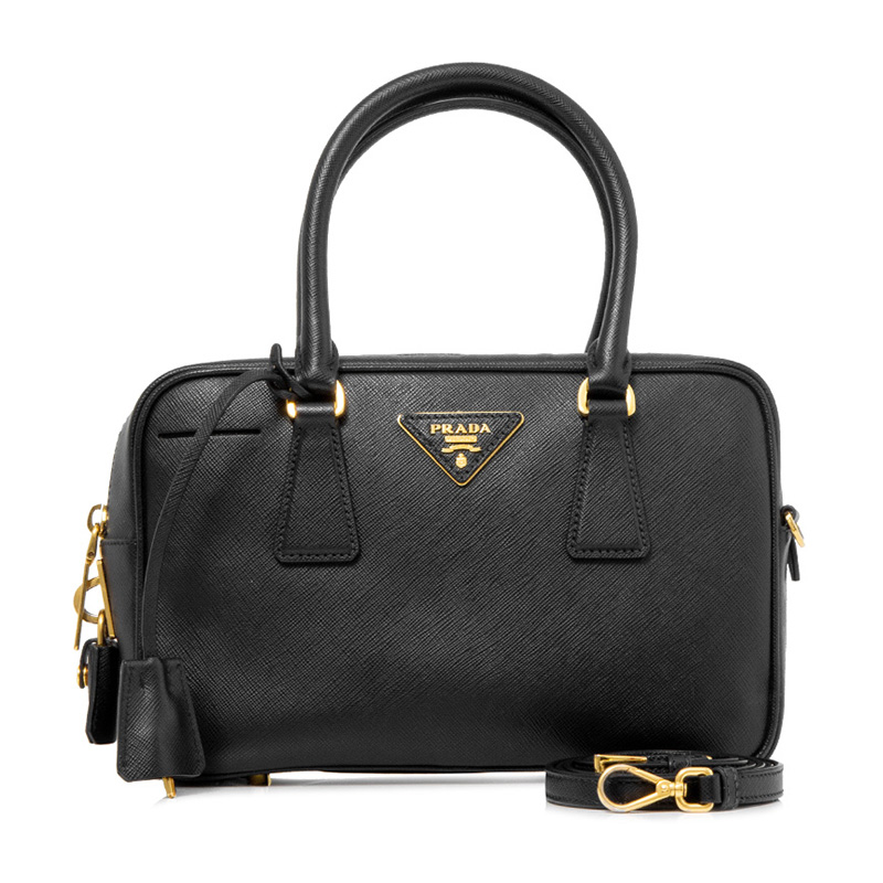 prada/普拉达 女士saffiano皮革拉链手提包【a级】