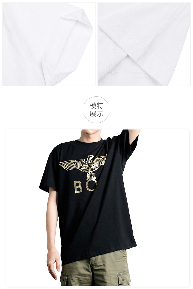 boy london 伦敦男孩 潮牌 夏季 烫金 老鹰 运动 休闲 情侣 半袖 t恤