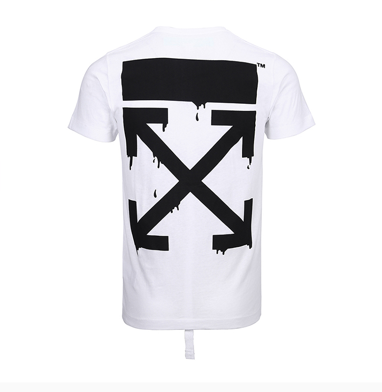 男士短袖t恤】off white/off white 19春夏 辛普森联名系列 男士白色
