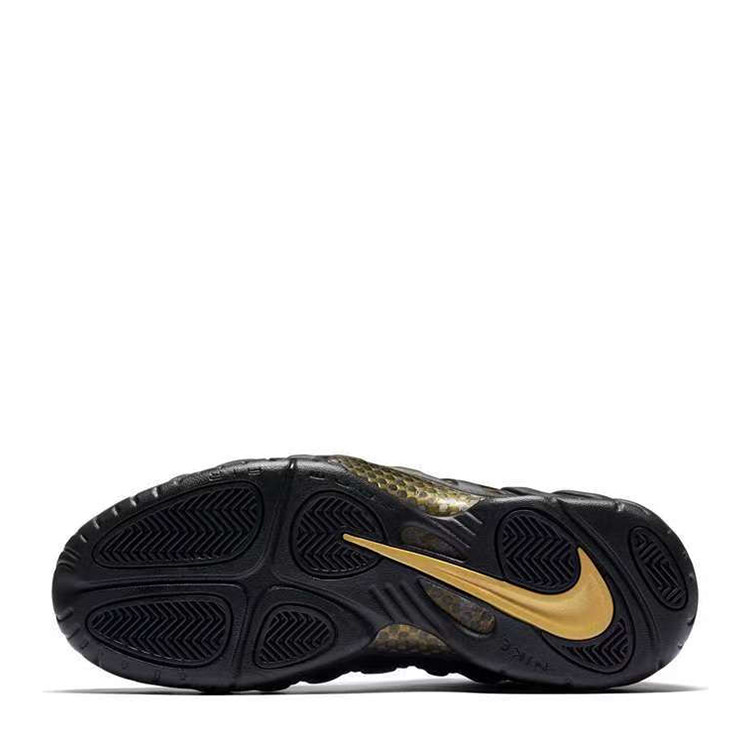 nike耐克 air foamposite pro 黑金泡 液态金钩喷泡篮球鞋 624041-009