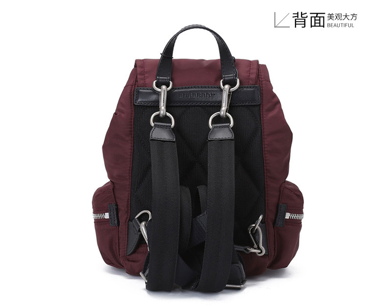 burberry/博柏利19春夏rucksack中性款式軍旅雙肩包馬術騎士標小號