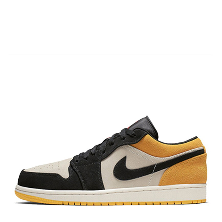 nike/耐克 air jordan 1 aj1喬1 low 黑紅黑腳趾 籃球鞋 553558-113