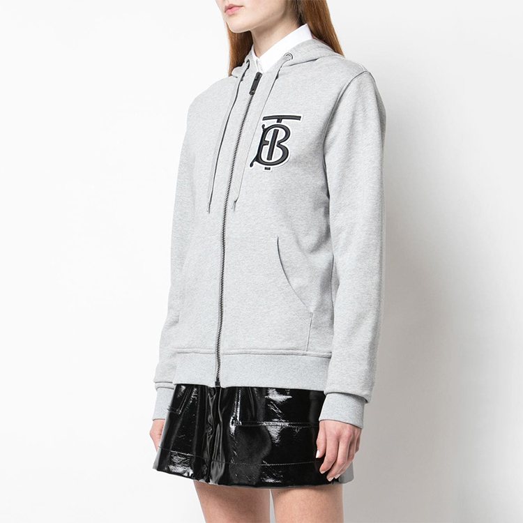 burberry(博柏利)黑色白色彩虹字母卫衣带刺绣