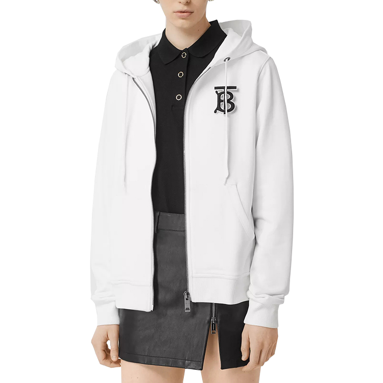 burberry(博柏利)黑色白色彩虹字母卫衣带刺绣