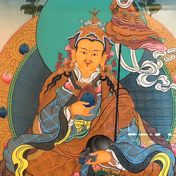 jinxuanzi/金玄紫 莲师财神唐卡 (含框)