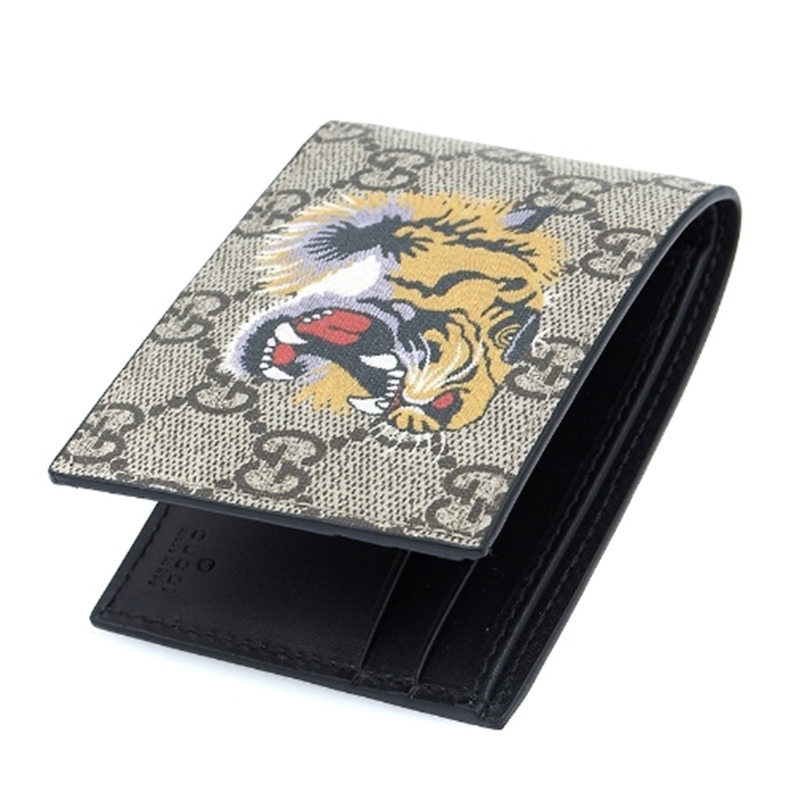 gucci/古驰 男士双g印花虎头图案短款钱包 451272 k5y1n 8666