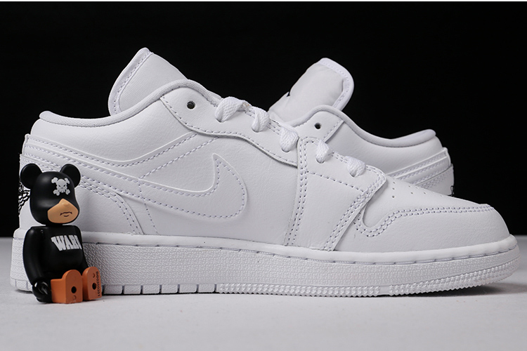 air jordan 1 low 女士 纯白 低帮 运动 休闲 板鞋 553560-110