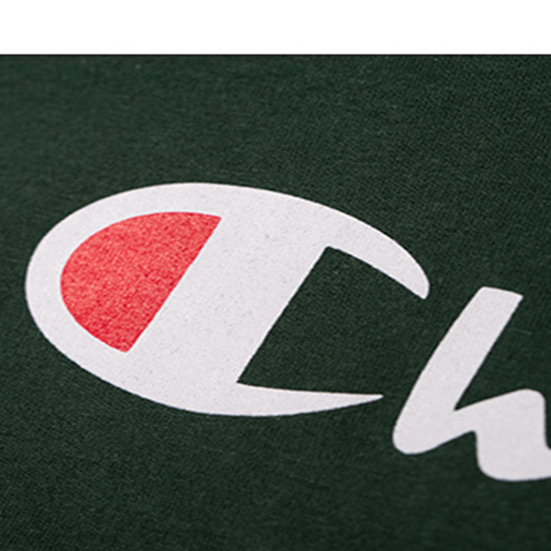 19年春夏 champion/冠军 美版 宽松半袖 草写大logo 运动 短袖t恤 男