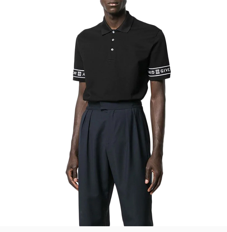 givenchy/纪梵希 19秋冬 男士圆领棉质logo印花商务休闲短袖t恤polo衫