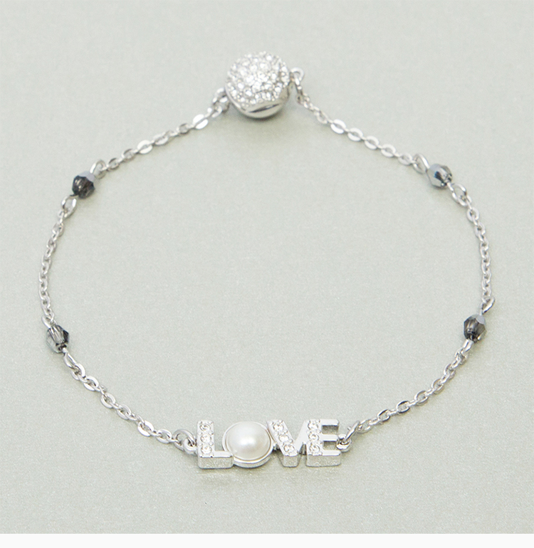 swarovski 施华洛世奇 remix系列 女士镀白金色手链手镯 5368071