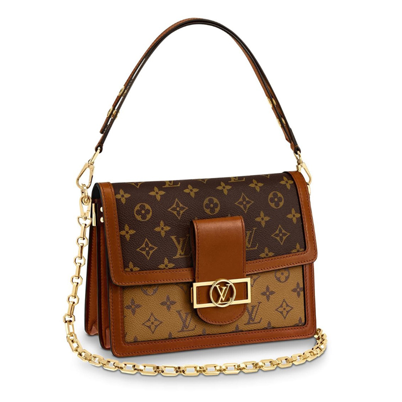 louis vuitton/路易威登 女士 dauphine达芙妮 帆布/配皮 老花手提单