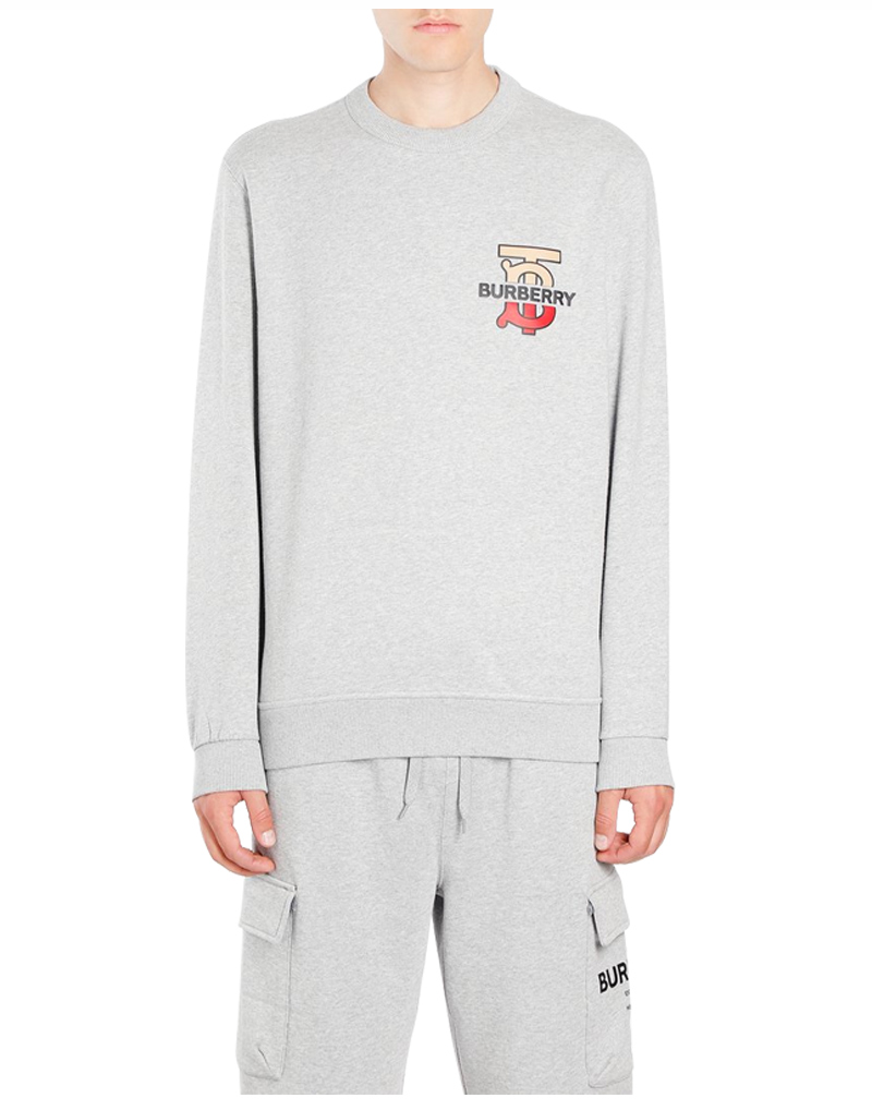 burberry/博柏利 19年秋冬新款 套头tb胸标宽松男士卫衣长袖8016676