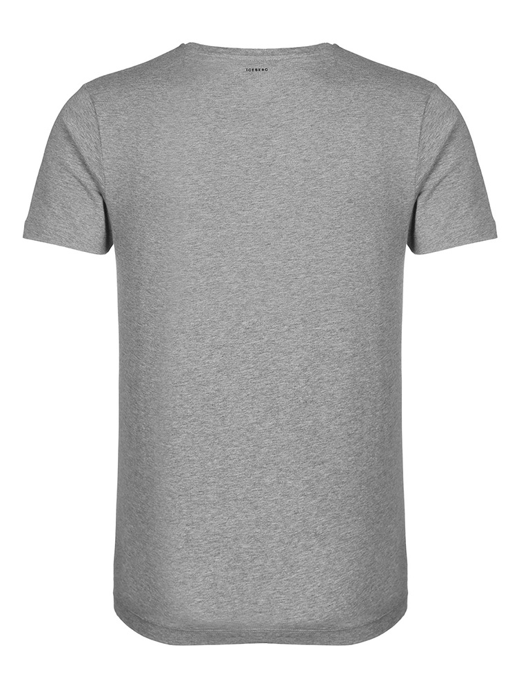 iceberg/冰山男士短袖t恤灰色微笑卡通猫f11a63078989