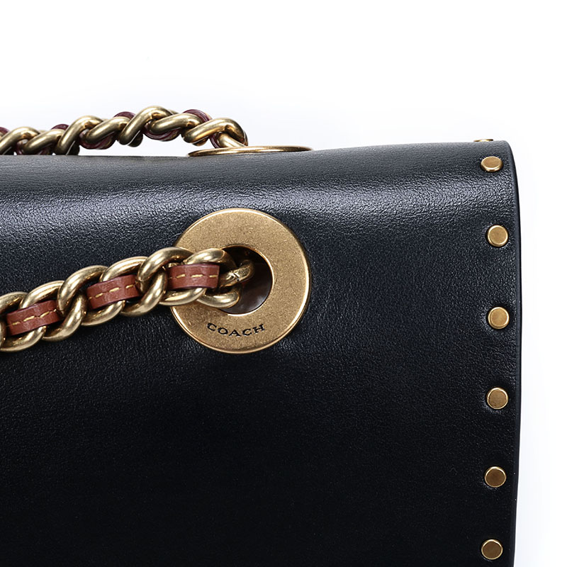 coach/蔻驰 女士涂层帆布/配皮parker山茶花手提单肩包 29416