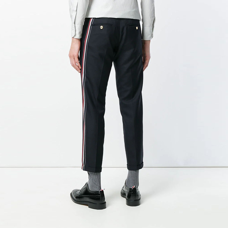 thombrowne/thombrowne【18秋冬】男士深蓝色西裤tborm038